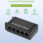 Waveshare Industrial 5P Gigabit Ethernet Switch, Full-Duplex 10/100/1000M, DIN Rail Mount - 2