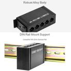 Waveshare Industrial 5P Gigabit Ethernet Switch, Full-Duplex 10/100/1000M, DIN Rail Mount - 3