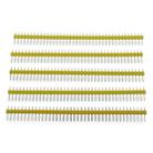 5 PCS 40-pin 2.54mm Breakaway Straight Male PCB Header(Yellow) - 1