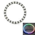 LDTR - Y00024 WS2812B 5050 LED Smart RGB Ring 66mm 24 Bit for Arduino -  Black - 1