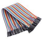 40-Pin F - F Rainbow Dupont Cable Female to Female Jumper Wire for Arduino - 1