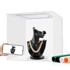 DIYLooks 40cm Folding Portable 97 CRI Photo Lighting Studio Shooting Tent Box Kit with 4 Colors Black, Orange, White, Green Backdrops (EU Plug) - 2