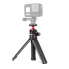 RUIGPRO Multi-functional Foldable Tripod Holder Selfie Monopod Stick with Ball Head for GoPro, Insta360, DJI and Other Action Cameras(Black) - 1