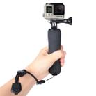 Bobber Floating Handle Grip with Adjustable Anti-lost Strap for GoPro Hero11 Black / HERO10 Black / HERO9 Black /HERO8 / HERO7 /6 /5 /5 Session /4 Session /4 /3+ /3 /2 /1, Insta360 ONE R, DJI Osmo Action and Other Action Cameras(Black) - 1