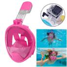 Kids Diving Equipment Full Face Design Snorkel Mask for GoPro Hero11 Black / HERO10 Black / HERO9 Black /HERO8 / HERO7 /6 /5 /5 Session /4 Session /4 /3+ /3 /2 /1, Insta360 ONE R, DJI Osmo Action and Other Action Cameras(Pink) - 1