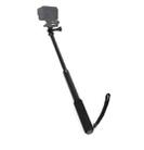 Universal Aluminum Alloy Selfie Stick with Adapter, Length: 31cm-103cm(Black) - 2