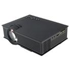 UC68 1200 Lumens HD 800 x 480 Digital LED Projector with Remote Control, Support USB / SD / VGA / HDMI(Black) - 1