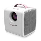 W-S1 10W Children Video Projector 30 Lumens HD 1080P LCD Technology, Support AV / USB / Mini SD Card / HDMI / Audio (Pink) - 1