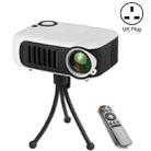 A2000 Portable Projector 800 Lumen LCD Home Theater Video Projector, Support 1080P, UK Plug (White) - 1