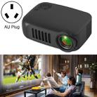 A2000 1080P Mini Portable Smart Projector Children Projector, AU Plug(Black) - 1