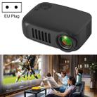 A2000 1080P Mini Portable Smart Projector Children Projector, EU Plug(Black) - 1