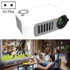 A2000 1080P Mini Portable Smart Projector Children Projector, EU Plug(White Grey) - 1