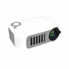 A2000 1080P Mini Portable Smart Projector Children Projector, EU Plug(White Grey) - 2