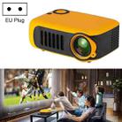 A2000 1080P Mini Portable Smart Projector Children Projector, EU Plug(Yellow Blue) - 1