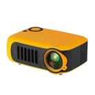 A2000 1080P Mini Portable Smart Projector Children Projector, UK Plug(Yellow) - 2