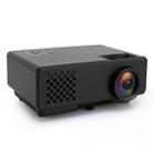 RD-810 800*768 1200 Lumens Mini LED Projector HD Home Theater with Remote Controller ,Support USB + VGA + HDMI + AV (Black) - 1