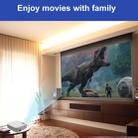 D40W 1600 Lumens Portable Home Theater LED HD Digital Projector, Mirroring Version(White) - 3