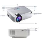 D40W 1600 Lumens Portable Home Theater LED HD Digital Projector, Mirroring Version(White) - 5
