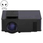 VS-314 Mini Projector 1500ANSI LM LED 800x480 WVGA Multimedia Video Projector, Support VGA / HDMI / USB / TF Card / AV /TV Interfaces, Projecting Distance: 1.2-5m(Black) - 1