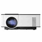 VS-314 Mini Projector 1500ANSI LM LED 800x480 WVGA Multimedia Video Projector, Support VGA / HDMI / USB / TF Card / AV /TV Interfaces, Projecting Distance: 1.2-5m(White) - 1