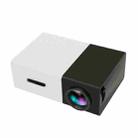 YG300 400LM Portable Mini Home Theater LED Projector with Remote Controller, Support HDMI, AV, SD, USB Interfaces(Black) - 1