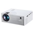 Cheerlux C7 1800 Lumens 800 x 480 720P 1080P HD Smart Projector, Support HDMI / USB / VGA / AV / SD(White) - 1