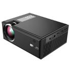 Cheerlux C8 1800 Lumens 1280x800 720P 1080P HD WiFi Sync Display Smart Projector, Support HDMI / USB / VGA / AV(Black) - 1