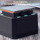 USB Triple Batteries Charger with LED Indicator Light for DJI OSMO Action(Black) - 3
