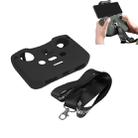 Sunnylife AIR2-Q9290 Remote Control Silicone Protective Case with lanyard for DJI Mavic Air 2 (Black) - 1