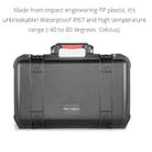 PGYTECH P-RH-011 Mini Shockproof Waterproof Explosion-proof Hard Box Carrying Case for DJI Ronin-S, Size: 55.6x35.8x18.5cm(Black) - 2