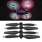 STARTRC 2 Pairs Foldable Color LED Flash Lamp Low Noise Propellers for DJI Mavic Air 2(Black) - 1