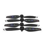 STARTRC 2 Pairs Foldable Color LED Flash Lamp Low Noise Propellers for DJI Mavic Air 2(Black) - 1