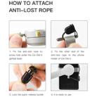 STARTRC Phone Holder Clip Anti-lost Rope Strap Anti-drop for DJI OM4 / Osmo Mobile 3 (Black) - 10