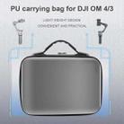 STARTRC Portable PU Leather Storage Bag Carrying Case for DJI OM4 / Osmo Mobile 3,  Size: 25.5cm x 18cm x 7cm(Grey) - 9