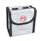 RCSTQ for DJI FPV Combo 2 x Batteries Li-Po Safe Explosion-proof Storage Bag(Silver) - 1