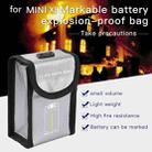 RCSTQ for FIMI X8 Mini Drone Battery Li-Po Safe Explosion-proof Storage Bag(Silver) - 7