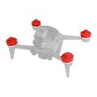 RCSTQ  4 in 1 Motor Cover Cap Motors Silicone Protector for DJI FPV (Red) - 1