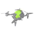 Sunnylife FV-Q9333 Drone Body Top Protective Cover for DJI FPV (Green) - 1