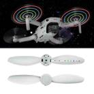 STARTRC One Pair Rechargeable Noise Reduction LED Flashing Propeller for DJI Mini 2 (Grey) - 1