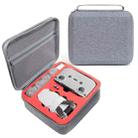 For DJI Mini 2 SE Grey Square  Shockproof Carrying Hard Case Storage Bag, Size: 27x 23 x 10cm (Red) - 1