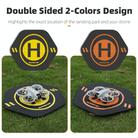 Sunnylife Drone Landing Pad 35cm Fast-Fold Double-Sided Leather Waterproof Helipad for DJI Neo / Avata 2 / Mini 4 Pro (Yellow+Orange) - 2