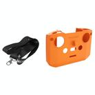 For DJI Neo / Mini 4 Pro / RC-N3 / RC-N2 / RC-N1 Sunnylife Controller Protective Cover Silicone Case with Neck Strap (Orange) - 2