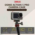 For DJI Osmo Action 5 Pro STARTRC Metal Cage Expansion Adapter Frame with Cold Shoe (Grey) - 2