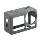 For DJI Osmo Action 5 Pro STARTRC Silicone Protective Case with Lens Cover (Grey) - 1