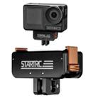 For DJI Osmo Action 5 Pro / 4 / 3 STARTRC Metal Quick Adapter Magnetic Foldable Extension Bracket (Black+Orange) - 1