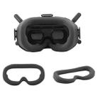 For DJI FPV Goggles V2  BRDRC Flying Glasses Protector Eyecups (Dark Grey) - 1