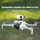 For DJI Mini 4 Pro BRDRC Action Camera Holder Bracket Adapter Drone Gimbal Extension Mount (Grey) - 2