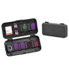 BRDRC Storage Case for DJI Osmo Pocket 3 Filter, TF/SD Card, Wide-Angle & Macro Lens Organizer (Black) - 1