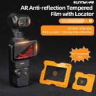 For DJI Osmo Pocket 3 Sunnylife Lens Screen Protector AR Anti-reflection Tempered Glass Film with Film Locator - 5