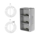 For DJI Mini 3 Pro STARTRC 3 in 1 Charging Butler Battery Charger (Grey) - 2